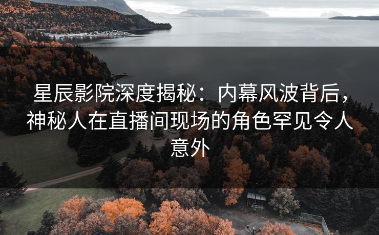 星辰影院深度揭秘：内幕风波背后，神秘人在直播间现场的角色罕见令人意外